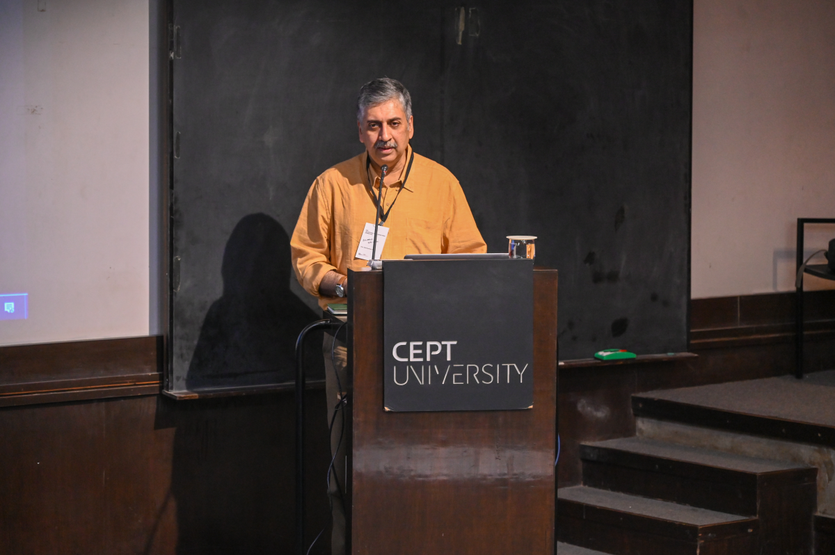 Proff Dr Arunava Dasgupta with the Inaugural intro